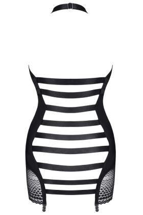 Schwarzes Straps-Kleid Lxpriscila001 von Demoniq Ladyx kaufen | Fesselliebe