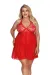 Rotes Babydoll Aa052973 von Anais Apparel Plus Size