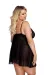 Schwarzes Babydoll Aa052949 von Anais Apparel Plus Size