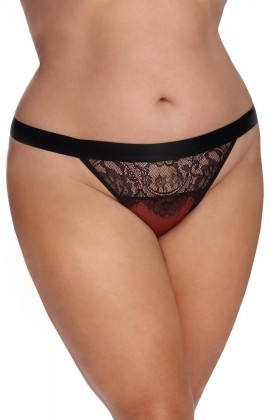 Dunkelroter Knickers mit Spitze Aa052934 von Anais Apparel Plus Size kaufen | Fesselliebe