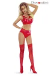 Rotes Hot Dentelle Set von Provocative kaufen - Fesselliebe