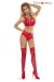 Rotes Hot Dentelle Set von Provocative