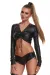 Schwarzes Damen-Top Bradriana001 von Demoniq Black Rose 2.0 Collection