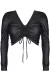 Schwarzes Damen-Top Bradriana001 von Demoniq Black Rose 2.0 Collection