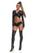 Schwarzes Damen-Top Bradriana001 von Demoniq Black Rose 2.0 Collection