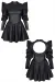 Schwarzes Minikleid Brchiara001 von Demoniq Black Rose 2.0 Collection