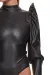 Schwarzer Body Brgiuditta001 von Demoniq Black Rose 2.0 Collection