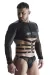 Herren Langarm-Shirt mit Harness Tsh019 Schwarz von Regnes Fetish Planet