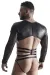 Herren Langarm-Shirt mit Harness Tsh019 Schwarz von Regnes Fetish Planet