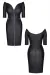 Schwarzes Minikleid Brmargherita001 von Demoniq Black Rose 2.0 Collection