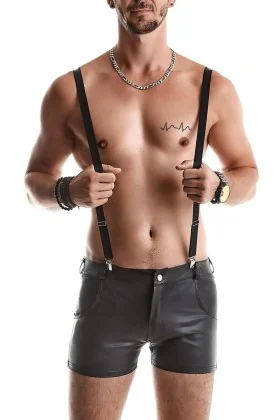 Herren Hoseträger Rmgino001 Schwarz von Regnes Fetish Planet