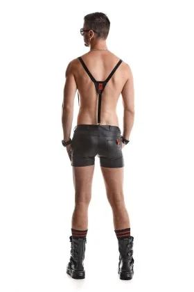 Herren Hoseträger Rmgino001 Schwarz von Regnes Fetish Planet