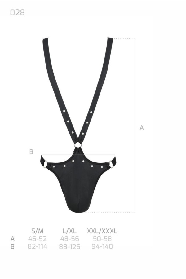 Schwarzer String-Body 028 von Passion kaufen | Fesselliebe