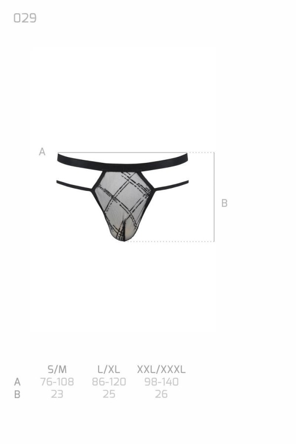Schwarzer Männer String 029 von Passion kaufen | Fesselliebe