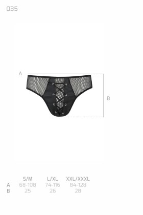 Schwarzer Slip 035 von Passion kaufen | Fesselliebe