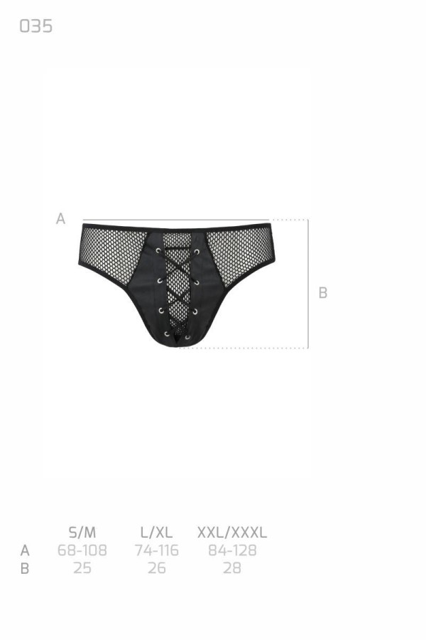 Schwarzer Slip 035 von Passion kaufen | Fesselliebe