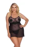 Schwarzes Negligee Aa053637 von Anais Apparel Plus Size kaufen - Fesselliebe