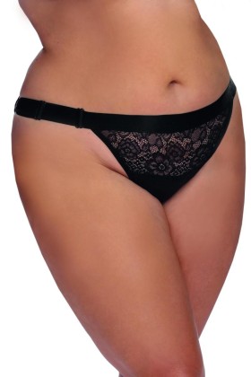 Schwarzer Knickers mit Spitze Aa053643 von Anais Apparel Plus Size kaufen | Fesselliebe