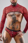 Crop Top Releonel001 Schwarz/Rot von Rfp Razor’s Edge Kollektion kaufen - Fesselliebe