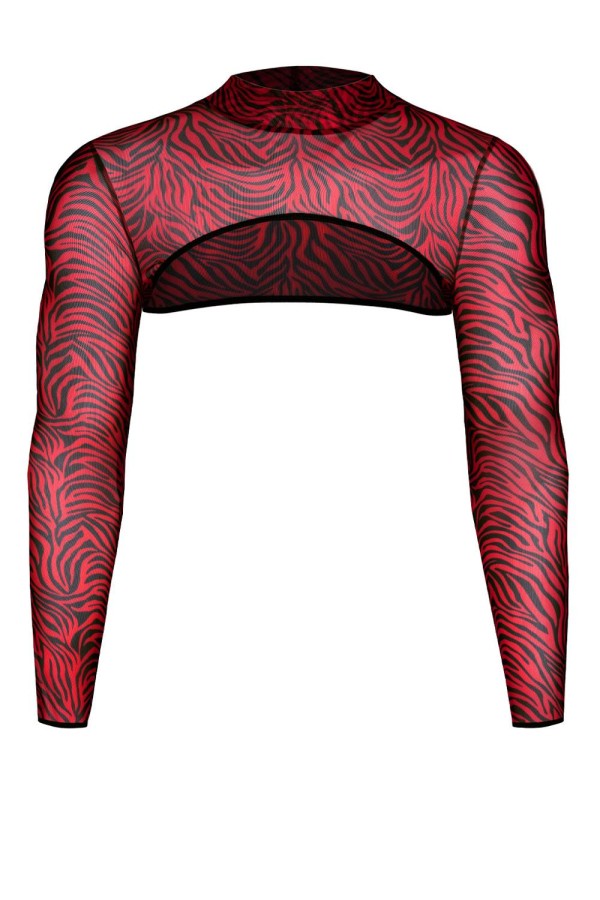 Crop Top Releonel001 Schwarz/Rot von Rfp Razor’s Edge Kollektion kaufen | Fesselliebe