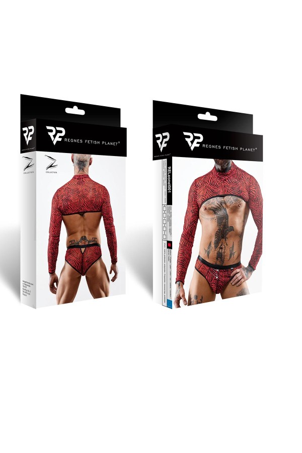 Crop Top Releonel001 Schwarz/Rot von Rfp Razor’s Edge Kollektion kaufen | Fesselliebe