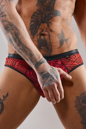 Netz-Slip Reandres001 Schwarz/Rot von Rfp Razor’s Edge Kollektion kaufen | Fesselliebe