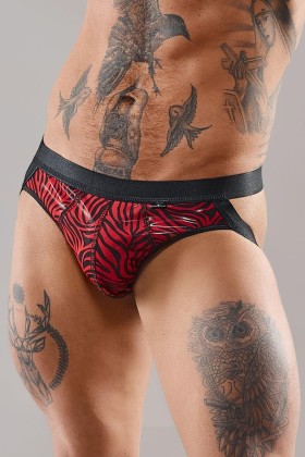 Jock Strap Repatrick001 Schwarz/Rot von Rfp Razor’s Edge Kollektion kaufen | Fesselliebe