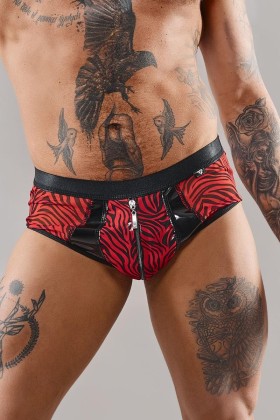 Netz-Slip Refranco001 Schwarz/Rot von Rfp Razor’s Edge Kollektion kaufen | Fesselliebe