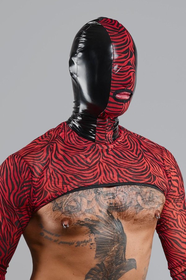 Maske Remaskblack002 Schwarz/Rot von Rfp Razor’s Edge Kollektion kaufen | Fesselliebe