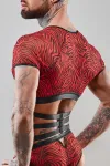 Harness T-Shirt Rerodrigo001 Schwarz/Rot von Rfp Razor’s Edge Kollektion kaufen - Fesselliebe