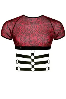 Harness T-Shirt Rerodrigo001 Schwarz/Rot von Rfp Razor’s Edge Kollektion