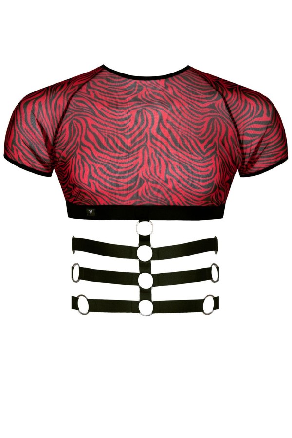 Harness T-Shirt Rerodrigo001 Schwarz/Rot von Rfp Razor’s Edge Kollektion kaufen | Fesselliebe