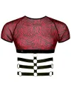 Harness T-Shirt Rerodrigo001 Schwarz/Rot von Rfp Razor’s Edge Kollektion kaufen - Fesselliebe