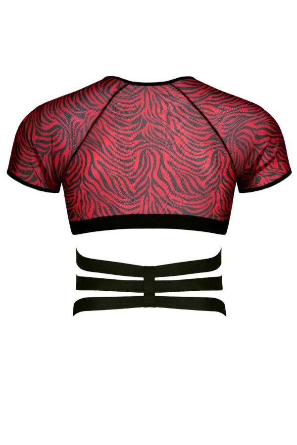 Harness T-Shirt Rerodrigo001 Schwarz/Rot von Rfp Razor’s Edge Kollektion kaufen | Fesselliebe