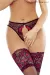 Schwarz/Roter String Ouvert Pr1704 von Provocative