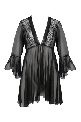 Schwarzes Peignoir Pa596618 von Passion kaufen | Fesselliebe