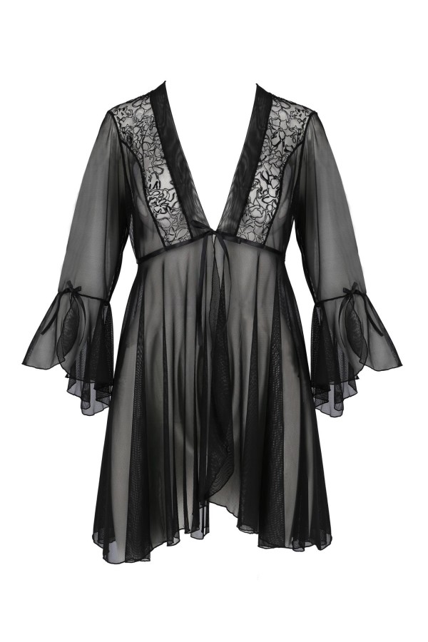 Schwarzes Peignoir Pa596618 von Passion kaufen | Fesselliebe