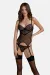 Schwarzes Corset Pa596657 von Passion