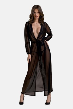 Schwarzes Peignoir Pa596660 von Passion kaufen | Fesselliebe