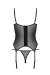 Schwarzes Corset Pa596645 von Passion