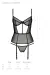 Schwarzes Corset Pa596645 von Passion