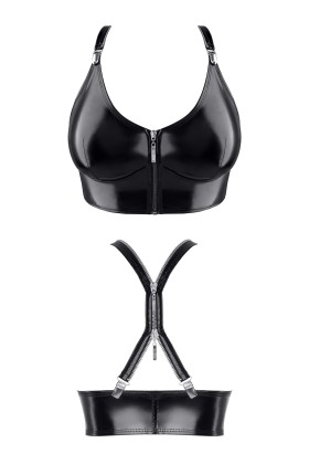 Schwarzes Damen-Top Tdeike001 von Demoniq Total Domination Collection kaufen | Fesselliebe