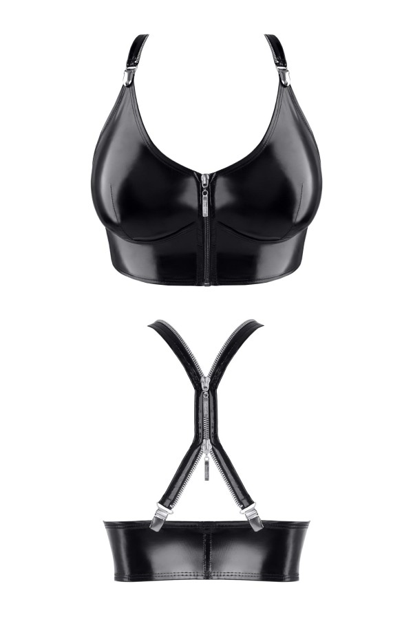 Schwarzes Damen-Top Tdeike001 von Demoniq Total Domination Collection kaufen | Fesselliebe