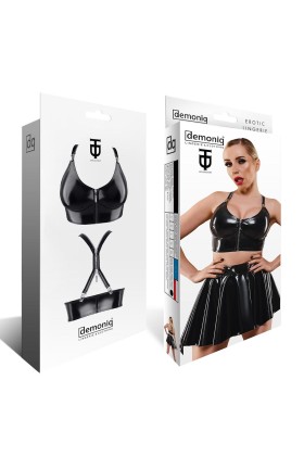 Schwarzes Damen-Top Tdeike001 von Demoniq Total Domination Collection kaufen | Fesselliebe