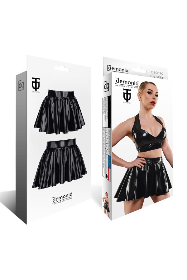 Schwarzer Damen-Rock Tdmaren001 von Demoniq Total Domination Collection kaufen | Fesselliebe
