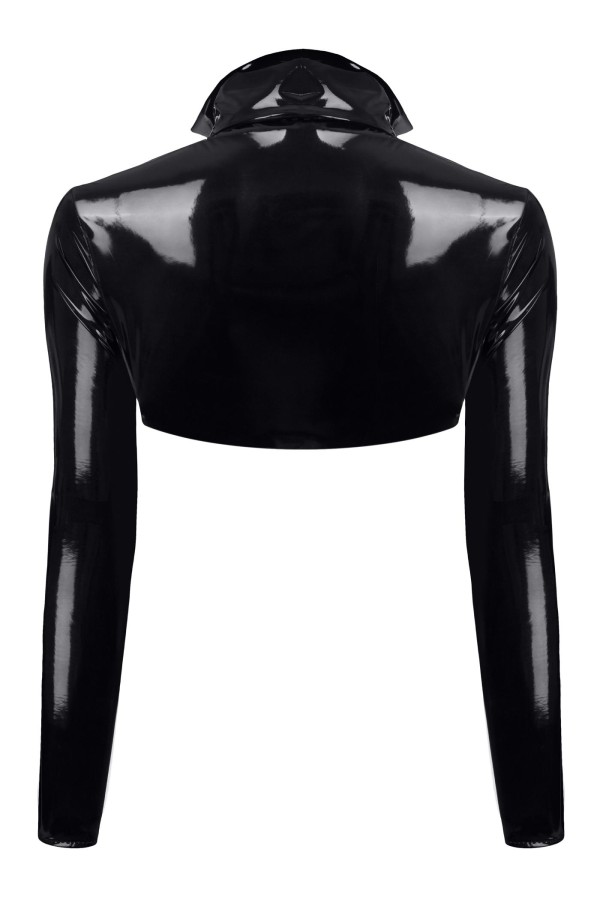 Schwarze Kurze Jacke Tdnele001 von Demoniq Total Domination Collection kaufen | Fesselliebe
