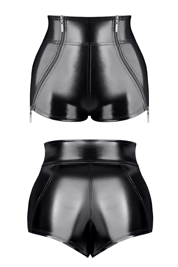 Schwarze Damen Shorts Tdmona001 von Demoniq Total Domination Collection kaufen | Fesselliebe