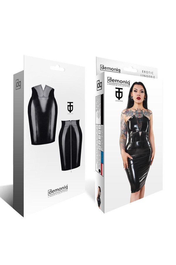Schwarzer Damen-Rock Tdfinija001 von Demoniq Total Domination Collection kaufen | Fesselliebe