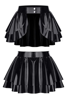 Schwarzer Damen-Rock Tdmadlene001 von Demoniq Total Domination Collection kaufen | Fesselliebe