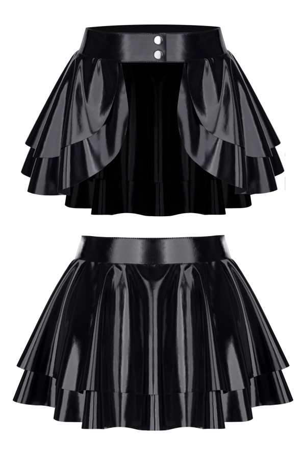 Schwarzer Damen-Rock Tdmadlene001 von Demoniq Total Domination Collection kaufen | Fesselliebe